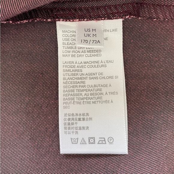 NWT Urban Outfitters Burgundy and Pink Retro Style Mini Skirt Size Medium - Picture 5 of 7